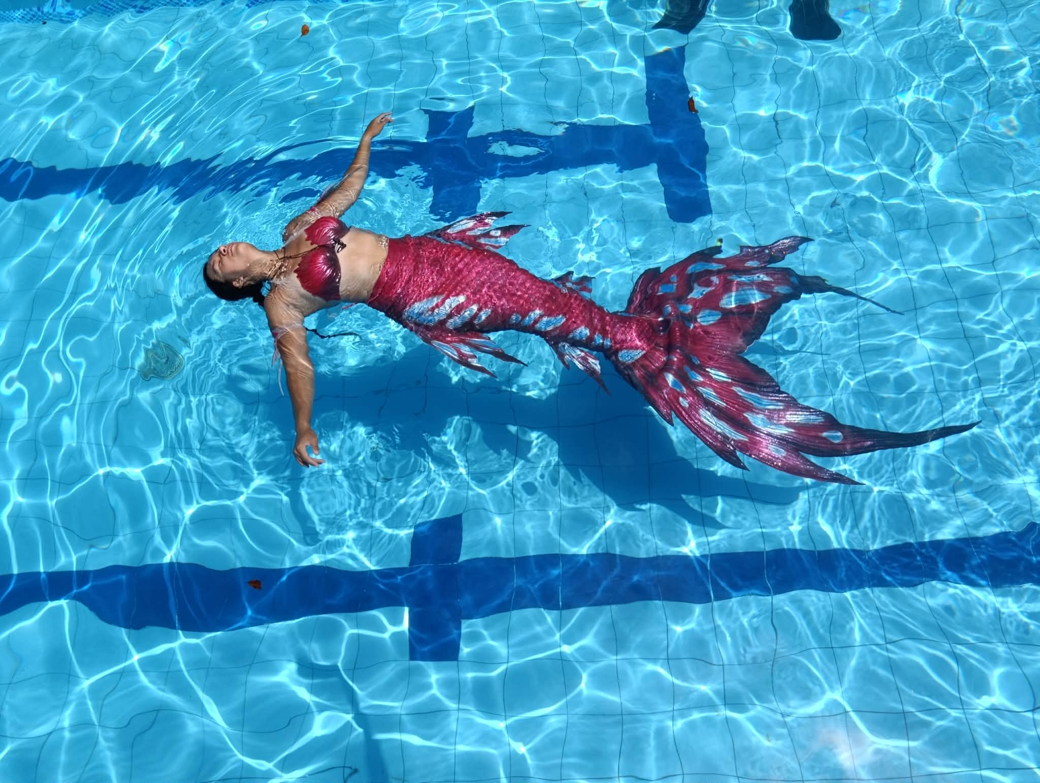 Resting Red Mermaid